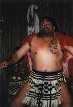 Maori warrior at Rotorua